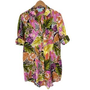True Destinations Jungle Tiger Shirt Tunic S